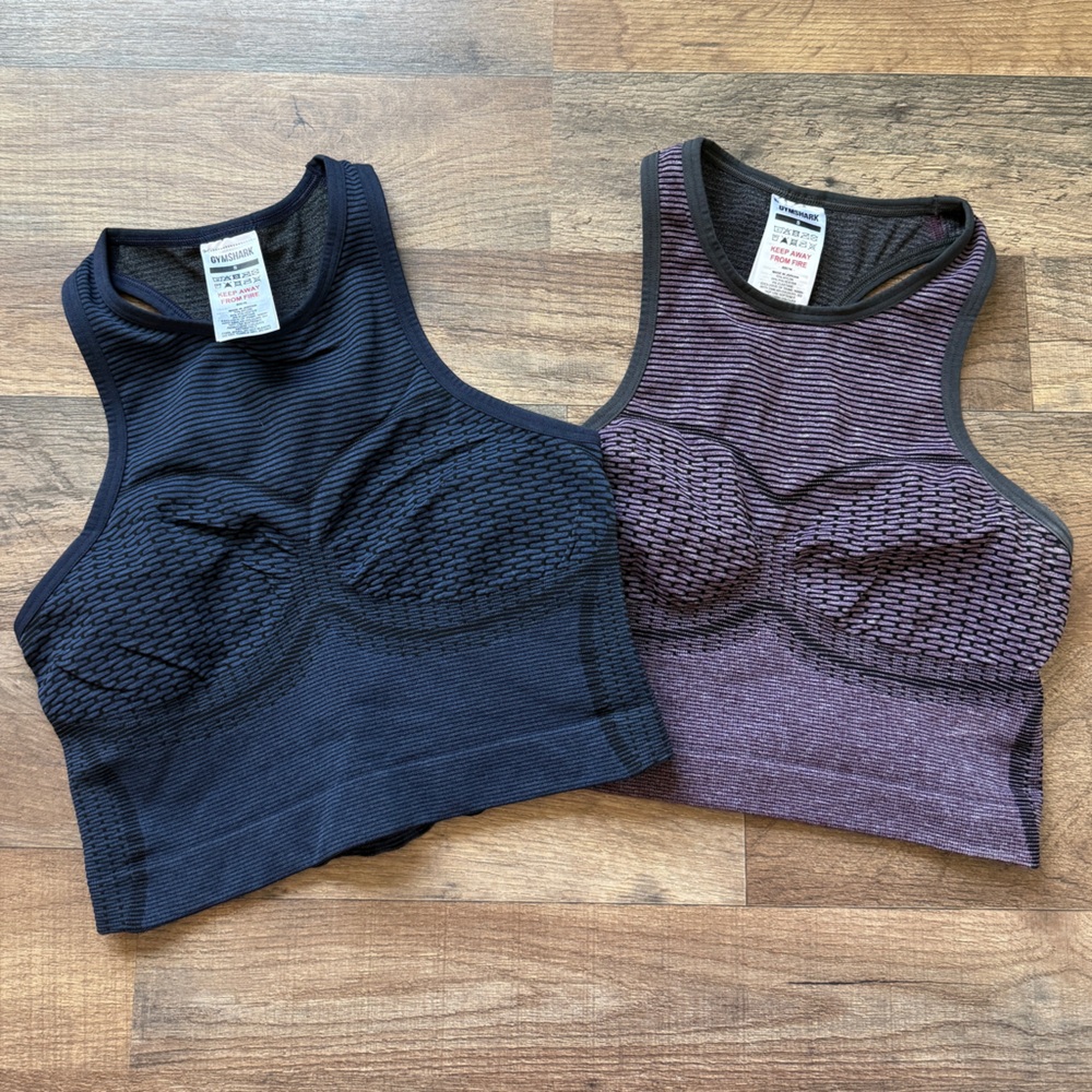 BNWOT Gym Shark Two Seamless Sports Bras